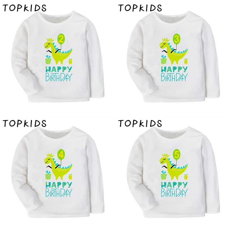 Dinosaur 1 2 3 4 5 6 7 8 9 Years Birthday Boys T-shirt Funny Kids Tops Baby Girls Clothes Children Long Sleeve T shirt,LKP2483
Dinosaur 1 2 3 4 5 6 7 8 9 Years Birthday Boys T-shirt Funny Kids Tops Baby Girls Clothes Children Long Sleeve T shirt,LKP2483