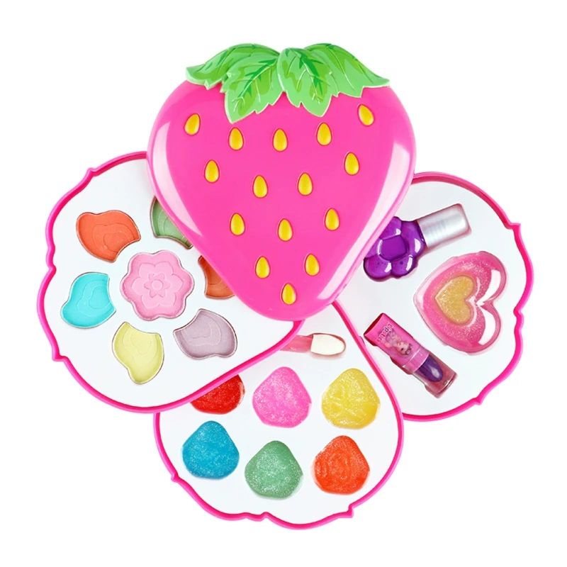 Pretend Play Girls Kit Safe Non-toxic Toys Makeup Set Preschool Kids Beauty Toy for Children Strawberry Shaped Girl Makeup Toys
Pretend Play Girls Kit Safe Non-toxic Toys Makeup Set Preschool Kids Beauty Toy for Children Strawberry Shaped Girl Makeup Toys