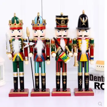 The new set 4 factory direct 30CM series Nutcracker puppet soldiers Christmas day birthday gift
The new set 4 factory direct 30CM series Nutcracker puppet soldiers Christmas day birthday gift