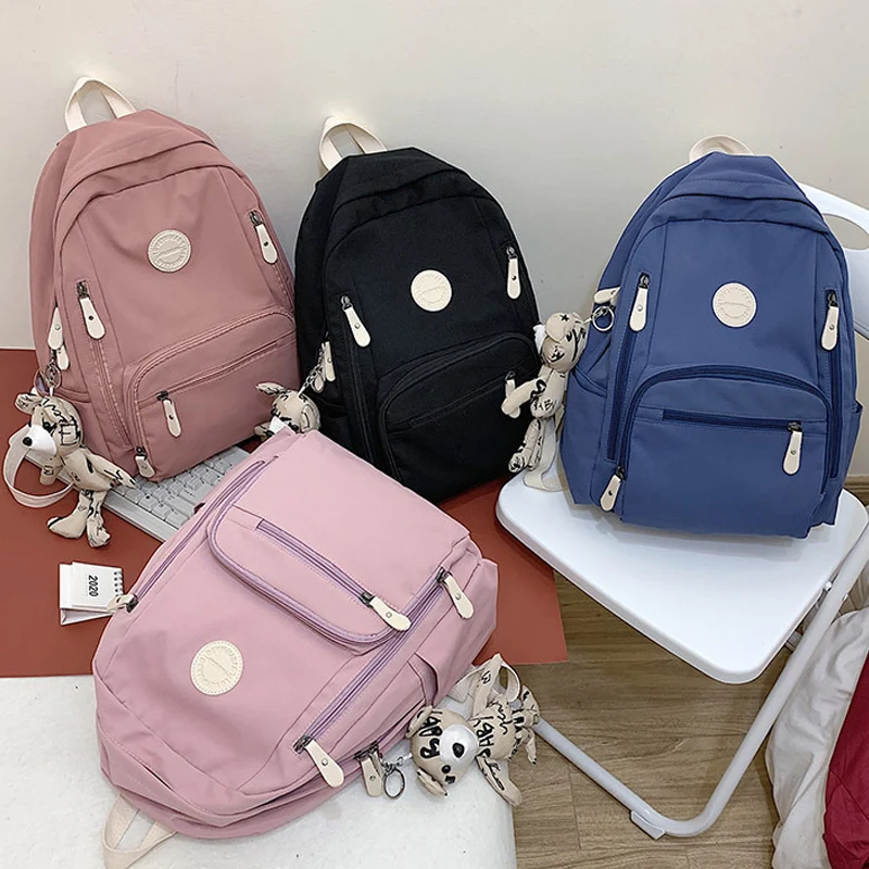 2020 Waterproof Women Backpacks Simple Nylon Women Shoulder Bags Solid Color Teenager Schoolbags Multi-Function Female Backpack
2020 Waterproof Women Backpacks Simple Nylon Women Shoulder Bags Solid Color Teenager Schoolbags Multi-Function Female Backpack