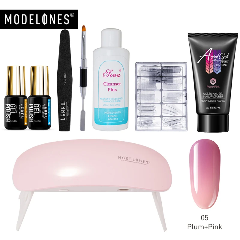 Modelones Extend Builder UV Gel Nail Kits Extension Crystal Extend Led Nail Gel Varnish Soak Off Semi Permanent Gel
Modelones Extend Builder UV Gel Nail Kits Extension Crystal Extend Led Nail Gel Varnish Soak Off Semi Permanent Gel