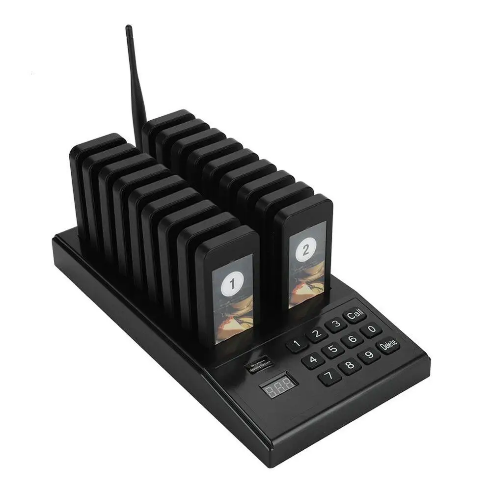 18 Channels Restaurant Pager Waiter Calling System Wireless Paging Queue System Guest Paging System restaurante
18 Channels Restaurant Pager Waiter Calling System Wireless Paging Queue System Guest Paging System restaurante