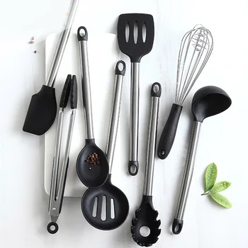 8PCS/set Heat Resistant Non-stick Kitchen Silicone Cooking Spatula Turner Utensils Set with Stainless Steel Handle Kitchen Tools
8PCS/set Heat Resistant Non-stick Kitchen Silicone Cooking Spatula Turner Utensils Set with Stainless Steel Handle Kitchen Tools
