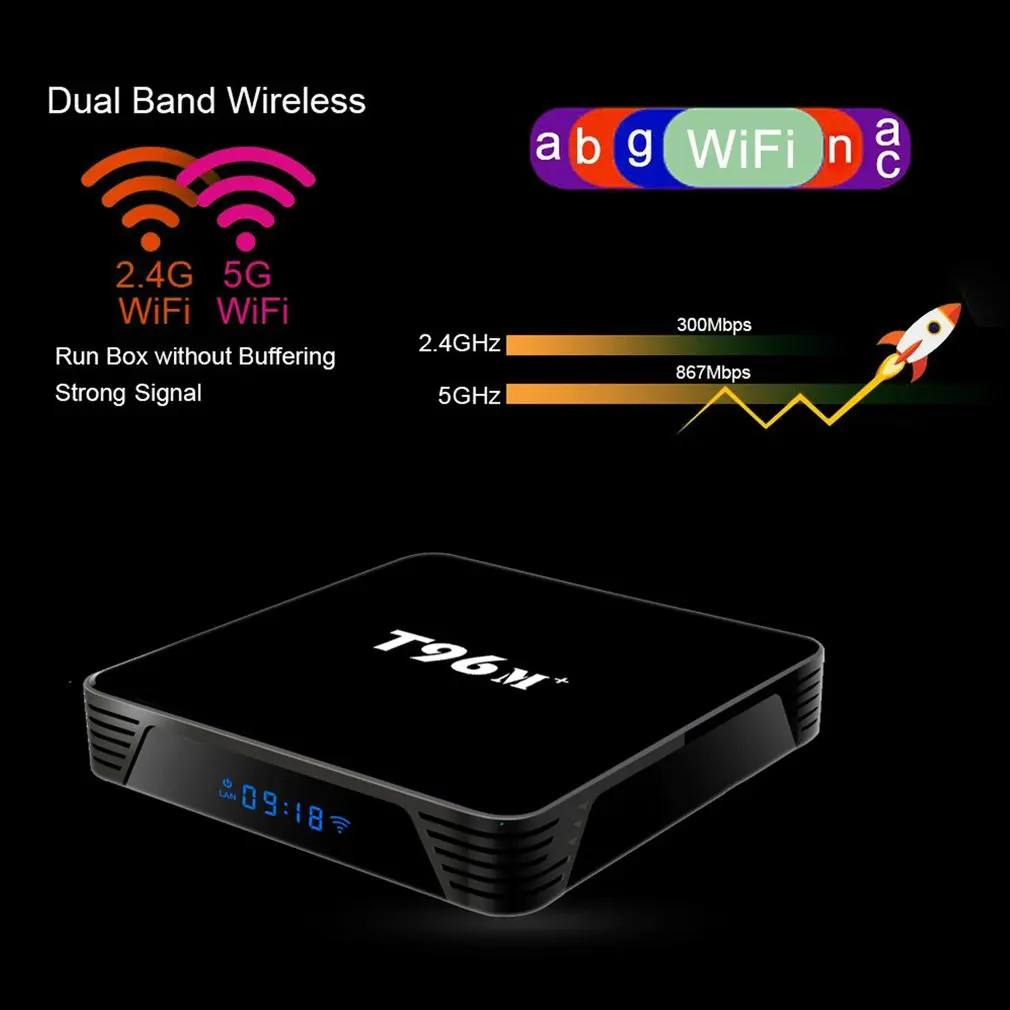 TV Set-top Box Durable Practical And Convenient T96M+ Android 10 High Definition Dual Wi-Fi Network Player 4K TV Set-top Box
TV Set-top Box Durable Practical And Convenient T96M+ Android 10 High Definition Dual Wi-Fi Network Player 4K TV Set-top Box