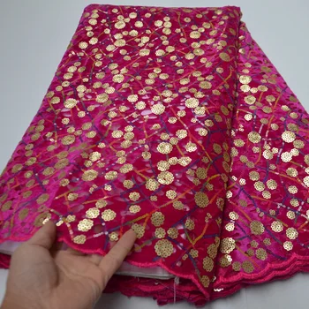 (5yards/pc) 2020 newest arrival smooth African velvet lace fabric in fuchsia pink with sequins embroidery for party dress VLP004
(5yards/pc) 2020 newest arrival smooth African velvet lace fabric in fuchsia pink with sequins embroidery for party dress VLP004