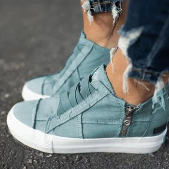 Woman Canvas Flats Women Elastic Band Platform Women's Solid Female Comfortable Ladies Fashion Zip Shoes Plus Size
Woman Canvas Flats Women Elastic Band Platform Women's Solid Female Comfortable Ladies Fashion Zip Shoes Plus Size