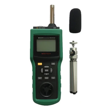 MASTECH MS6300 Digital Multifunction Environment Meter Temperature Humidity Sound Level Air Flow Meter illuminometer Anemometer
MASTECH MS6300 Digital Multifunction Environment Meter Temperature Humidity Sound Level Air Flow Meter illuminometer Anemometer