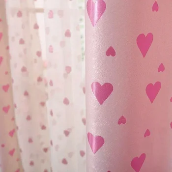 Modern Curtains for Living Dining Room Bedroom Large and Small Love Cloth Romantic Warm Pink Curtains Tulles Curtains Customized
Modern Curtains for Living Dining Room Bedroom Large and Small Love Cloth Romantic Warm Pink Curtains Tulles Curtains Customized