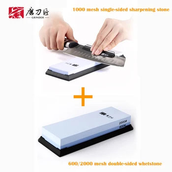 3000 mesh white corundum single-faced sharpening stone and 600/2000 mesh sharpening knife sharpener combination set-T7300W+TG626 
3000 mesh white corundum single-faced sharpening stone and 600/2000 mesh sharpening knife sharpener combination set-T7300W+TG626