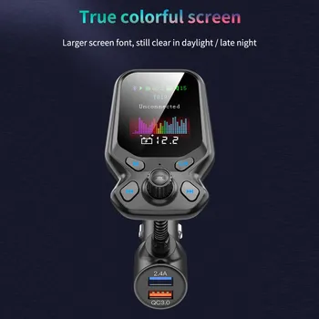 FM Bluetooth Transmitter Radio Adapter Car Handsfree Calling 2 USB Port with QC3.0 Fast Charge Transmitter FM Module
FM Bluetooth Transmitter Radio Adapter Car Handsfree Calling 2 USB Port with QC3.0 Fast Charge Transmitter FM Module