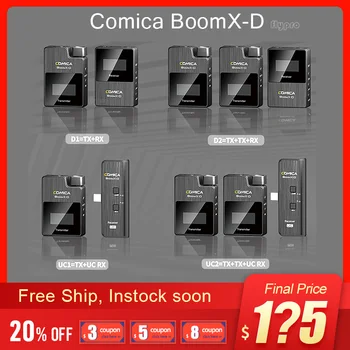 Comica BoomX-D Wireless 2.4G Digital Microphone Transmitter Kit Mini Microphone Receiver Microfone For Video Mic Smartphones
Comica BoomX-D Wireless 2.4G Digital Microphone Transmitter Kit Mini Microphone Receiver Microfone For Video Mic Smartphones