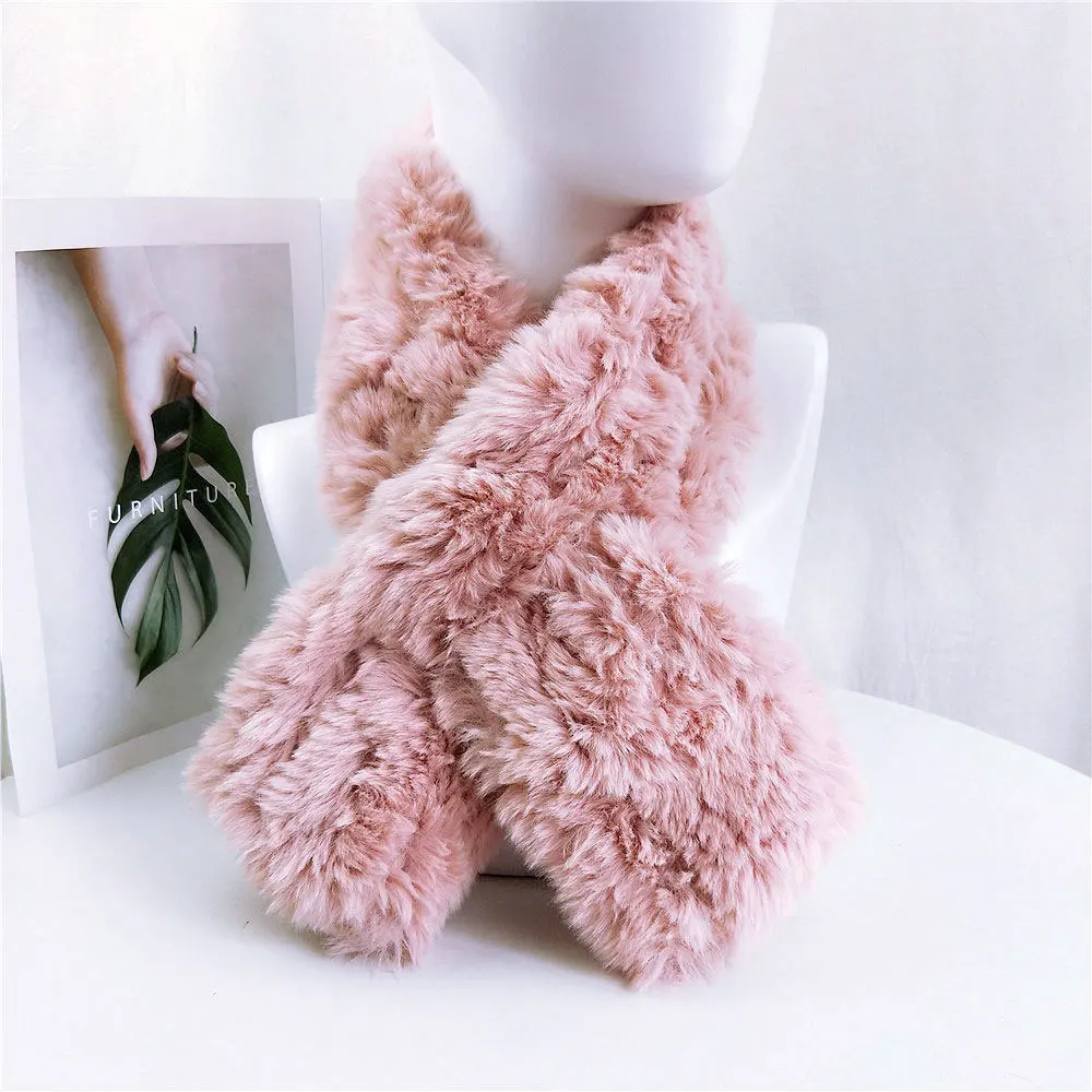 2019 New Winter Pink Black White Thick Warm Rabbit Fur Scarf Collar Women Fashion Chunky Fur Neck Warmer Scarves and Shawls
2019 New Winter Pink Black White Thick Warm Rabbit Fur Scarf Collar Women Fashion Chunky Fur Neck Warmer Scarves and Shawls