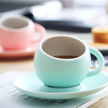 Creative Frosted Matte Globular Ball Latte Coffee Mug Set With Tray Saucer Afternoon Tea Tumbler Cappuccino Espresso Cup 230ml
Creative Frosted Matte Globular Ball Latte Coffee Mug Set With Tray Saucer Afternoon Tea Tumbler Cappuccino Espresso Cup 230ml
