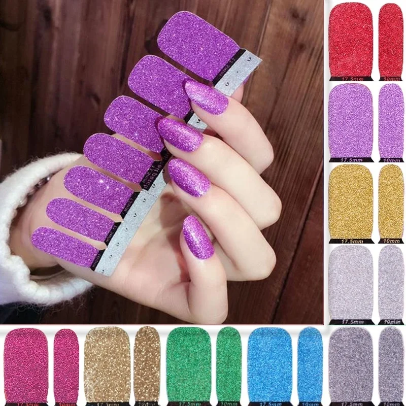 LADY KINDOM DIY Nail Art Sticker Self Adhesive Nail Wraps Pure Color Nail Foils Glitter Nail Polish Strips Waterproof Nail Patch
LADY KINDOM DIY Nail Art Sticker Self Adhesive Nail Wraps Pure Color Nail Foils Glitter Nail Polish Strips Waterproof Nail Patch