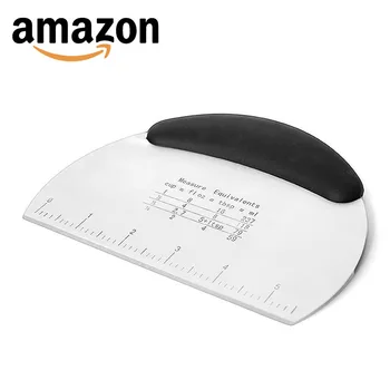 Baking Tool with Measuring Stainless Steel Semi-Circular Dough Cutter Flour Cutter Single Side Cut Cake Scraper Blade
Baking Tool with Measuring Stainless Steel Semi-Circular Dough Cutter Flour Cutter Single Side Cut Cake Scraper Blade
