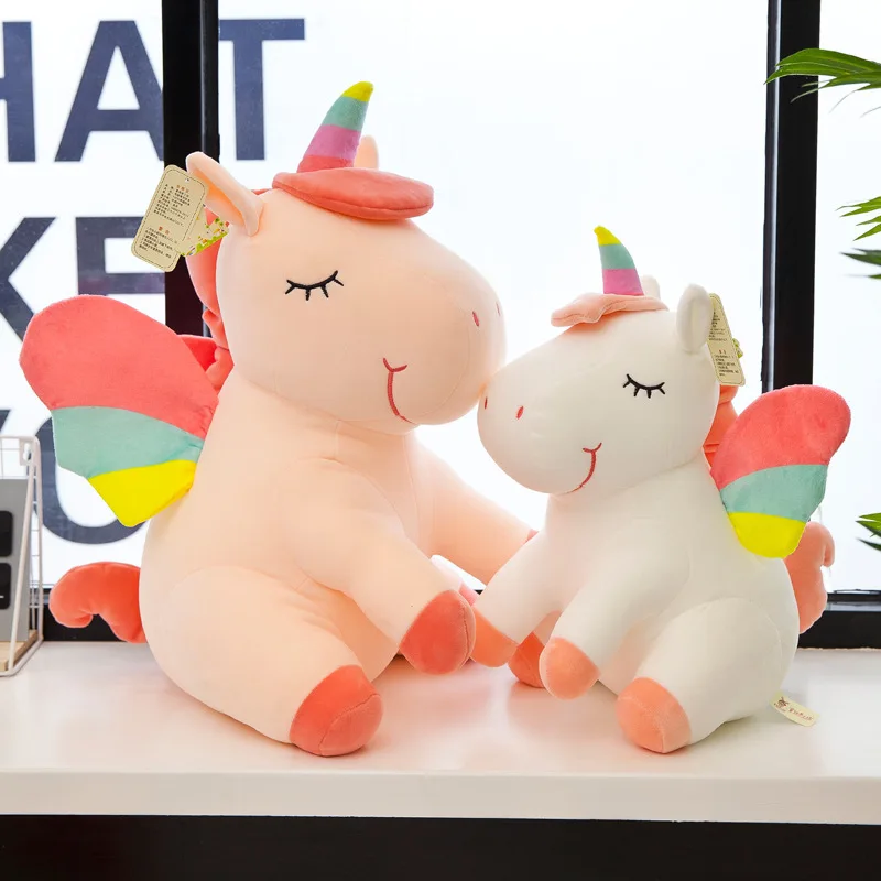 Cute Rainbow Unicorn Plush Doll High Quality Soft Unicorn Stuffed Animal Toy Baby Appease Sleeping Pillow Birthday Gift for Kids
Cute Rainbow Unicorn Plush Doll High Quality Soft Unicorn Stuffed Animal Toy Baby Appease Sleeping Pillow Birthday Gift for Kids