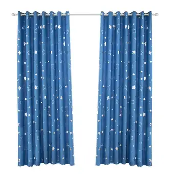 Simple Fashion Window Curtain Silver Stars Moon Blackout Curtain Heat Insulation Punching Curtain For Living room- 100x130cm
Simple Fashion Window Curtain Silver Stars Moon Blackout Curtain Heat Insulation Punching Curtain For Living room- 100x130cm