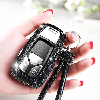 Colorful Diamond Crystal Car Key Cover Case For Audi A4 B9 Q5 Q7 TT TTS 8S 2016 2017 car Smart Remote key shell Auto Accessories
Colorful Diamond Crystal Car Key Cover Case For Audi A4 B9 Q5 Q7 TT TTS 8S 2016 2017 car Smart Remote key shell Auto Accessories