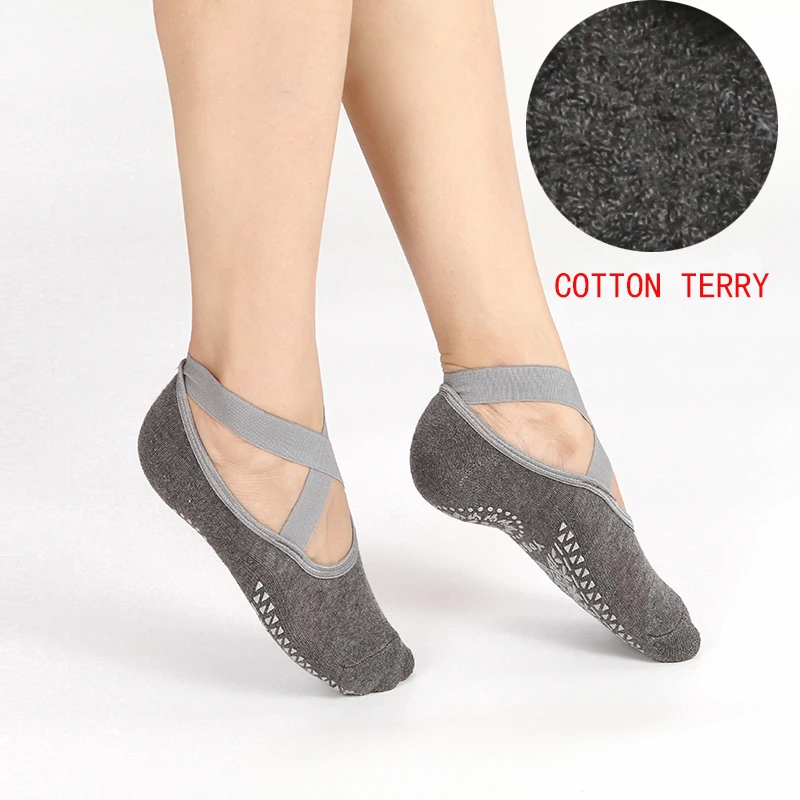 X Cross Cotton Terry Women Socks Non Slip Female Pilates Sweat Absorbent Breathable Gym Fitness Dance Barre nonskide socks
X Cross Cotton Terry Women Socks Non Slip Female Pilates Sweat Absorbent Breathable Gym Fitness Dance Barre nonskide socks