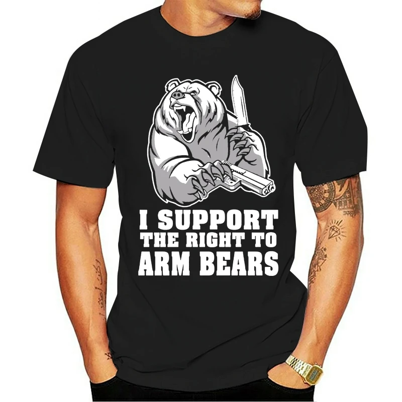 Fashion T Shirts New Men Loose Clothes I SUPPORT THE RIGHT TO ARM BEARS design online Print Men Summer Style O-neck cotton
Fashion T Shirts New Men Loose Clothes I SUPPORT THE RIGHT TO ARM BEARS design online Print Men Summer Style O-neck cotton
