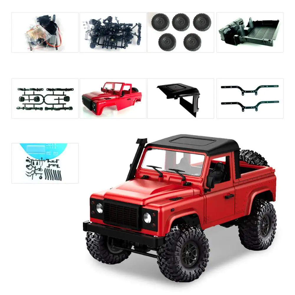 High Quality DIY RC Car Toys Set MN-91K 1:12 Off-road Vehicle 2.4G 4WD RC Crawler Truck Toy With Headlights Unassembled Kit
High Quality DIY RC Car Toys Set MN-91K 1:12 Off-road Vehicle 2.4G 4WD RC Crawler Truck Toy With Headlights Unassembled Kit
