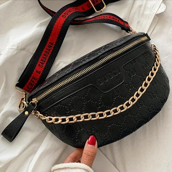 2020 new Women'S Belt Bags chains chest bag PU Leather Crossbody Fashion embossed Letter Chest Waist Bag Phone Pouch Purse Hobos
2020 new Women'S Belt Bags chains chest bag PU Leather Crossbody Fashion embossed Letter Chest Waist Bag Phone Pouch Purse Hobos