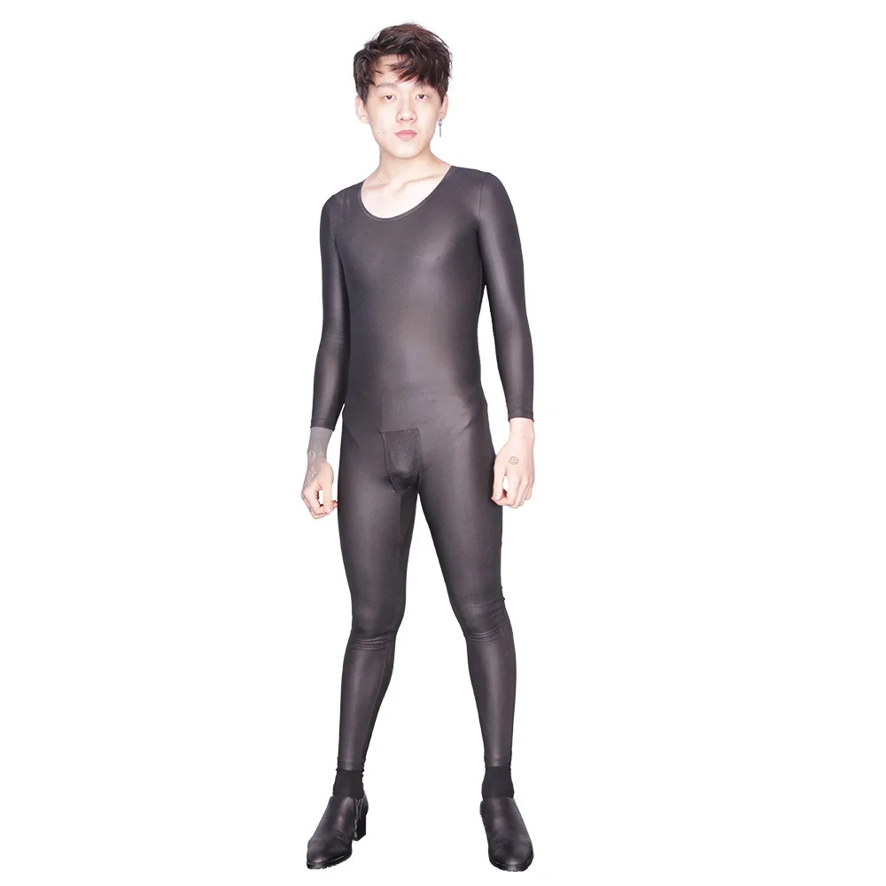 Men Sexy Round Neck Corset Full Piece Leotard High Elastic Faux Leather Bodysuit Long Sleeved Black Stylish
Men Sexy Round Neck Corset Full Piece Leotard High Elastic Faux Leather Bodysuit Long Sleeved Black Stylish