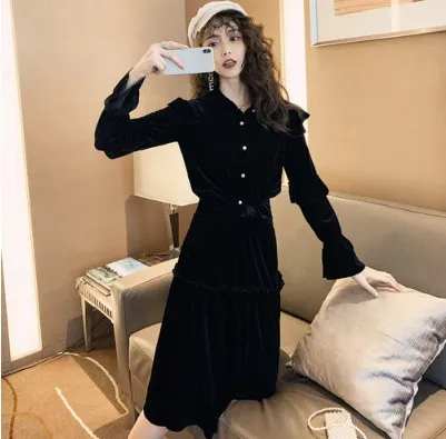 Set 2019 Autumn Clothing New Style Debutante Elegant WOMEN'S Long-sleeve Blouse + Fashion Skirt Two-Piece Set 
Set 2019 Autumn Clothing New Style Debutante Elegant WOMEN'S Long-sleeve Blouse + Fashion Skirt Two-Piece Set
