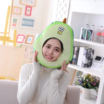 New Cartoon Adult Funny Avocado plush doll hat pillow Keep Warm Plush Head Hat Headgear Headdres Children Fruit Plush Toy Doll
New Cartoon Adult Funny Avocado plush doll hat pillow Keep Warm Plush Head Hat Headgear Headdres Children Fruit Plush Toy Doll