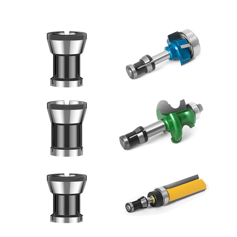 High Precision Adapter Collet Engraving Trimming Machine Router Machinery Milling Woodworking Cutter Accessories 8mm 6.35mm 6mm
High Precision Adapter Collet Engraving Trimming Machine Router Machinery Milling Woodworking Cutter Accessories 8mm 6.35mm 6mm