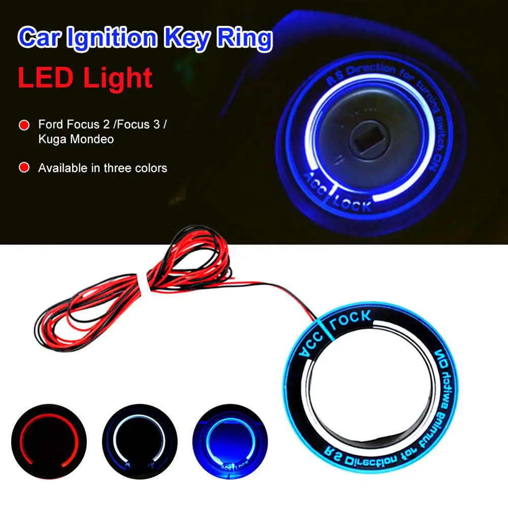 Car Ignition Key Ring LED Light Decoration sticker for Auto Accessories for Ford Focus 2 Focus 3 Kuga Mondeo
Car Ignition Key Ring LED Light Decoration sticker for Auto Accessories for Ford Focus 2 Focus 3 Kuga Mondeo