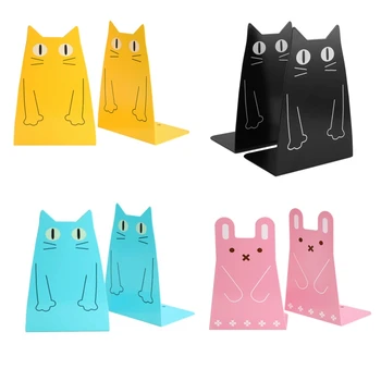 1 Pair Cartoon Cat Metal Bookend Book Stand Support Desktop Office Magazine Organizer Non Slip Rack Shelf
1 Pair Cartoon Cat Metal Bookend Book Stand Support Desktop Office Magazine Organizer Non Slip Rack Shelf