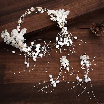 Romantic Flower Full Pearl Statement Headbands & Earrings Sets for Women Bridal Headpiece Wedding Engagement Hair Accessories
Romantic Flower Full Pearl Statement Headbands & Earrings Sets for Women Bridal Headpiece Wedding Engagement Hair Accessories