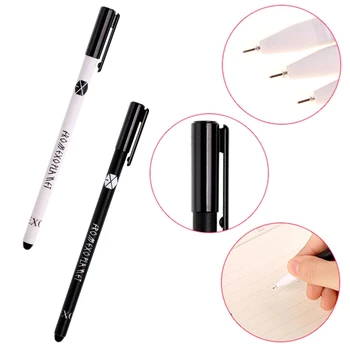2Pcs/set Kpop EXO Sign Gel Pen 0.38mm Black Ink Pen Maker Pen School Office Supplies Student Writing Stationery Boys Girls Gift
2Pcs/set Kpop EXO Sign Gel Pen 0.38mm Black Ink Pen Maker Pen School Office Supplies Student Writing Stationery Boys Girls Gift