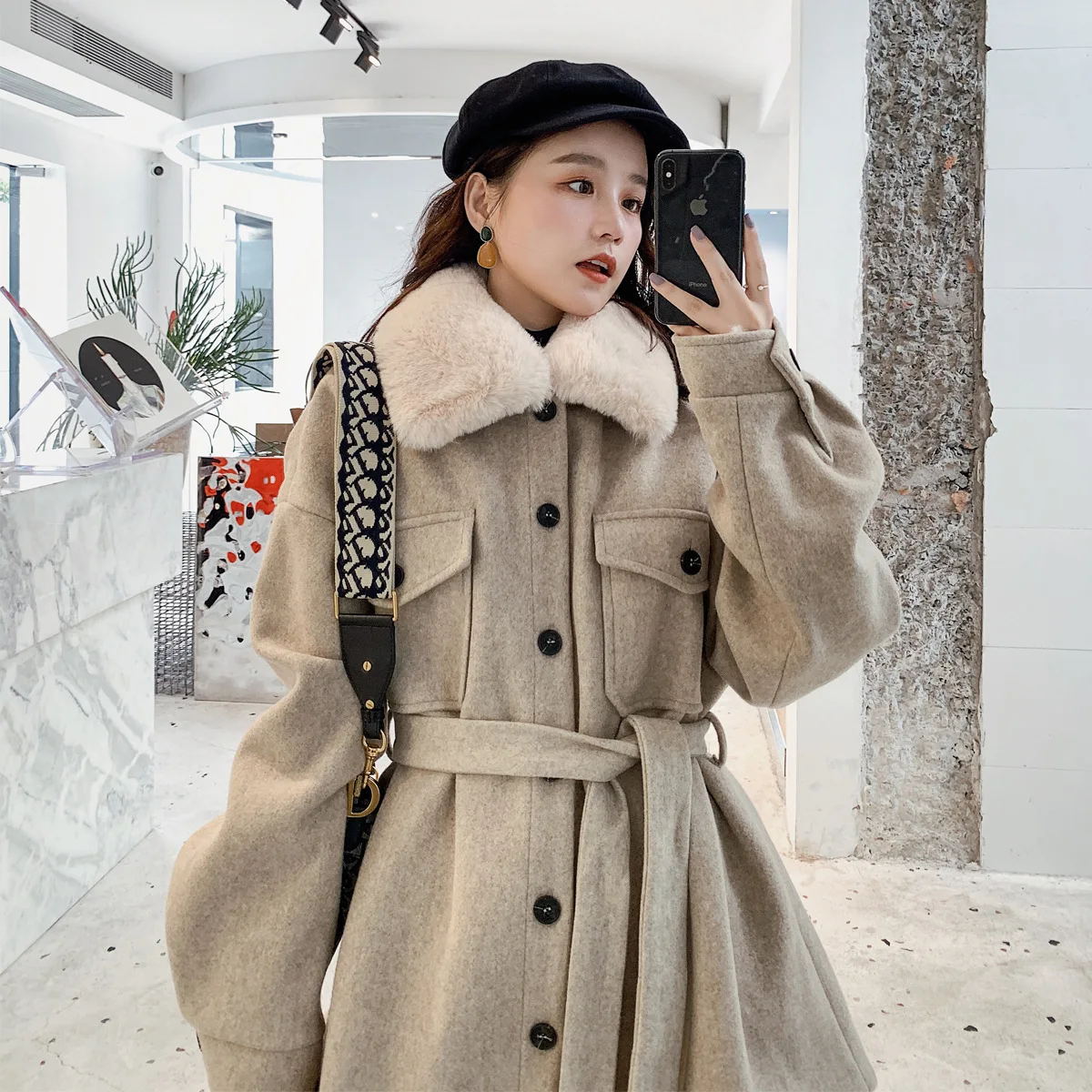 Woolen Jacket Women's Mid-length Short-height 2020 New Style Korean-style Loose-Fit Hepburn Wind Thick Elegant Plaids And Tweeds
Woolen Jacket Women's Mid-length Short-height 2020 New Style Korean-style Loose-Fit Hepburn Wind Thick Elegant Plaids And Tweeds