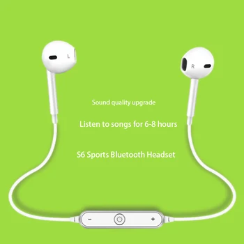 S6 Sport Wireless Headphone Neckband Line-controlled Bluetooth Earphone with Microphone call volume control For phone
S6 Sport Wireless Headphone Neckband Line-controlled Bluetooth Earphone with Microphone call volume control For phone