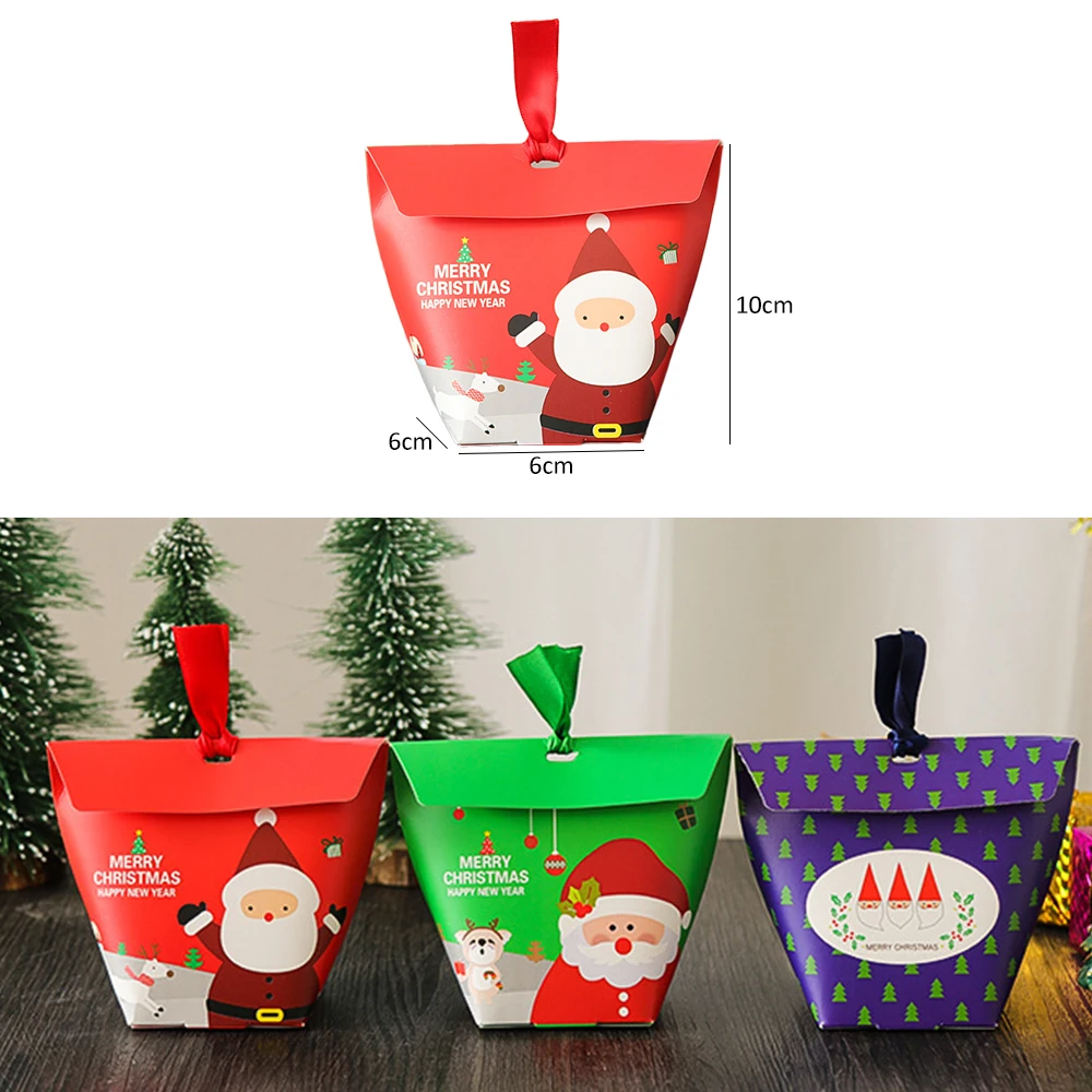 pcs/set merry christmas candy box santa claus cookies candy bag