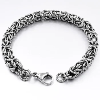 GOKADIMA 6mm wide 316L Stainless Steel Byzantine Chain Bracelet Mens Jewellery Wholesale WB017
GOKADIMA 6mm wide 316L Stainless Steel Byzantine Chain Bracelet Mens Jewellery Wholesale WB017
