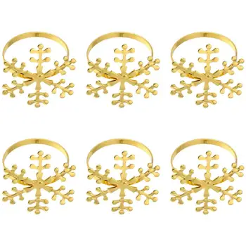6 Pcs Christmas Napkin Ring Napkin Buckle Snowflake Napkin Ring Napkin Holder Xmas Napkin Holder For Banquet Xmas Party Dinner 
6 Pcs Christmas Napkin Ring Napkin Buckle Snowflake Napkin Ring Napkin Holder Xmas Napkin Holder For Banquet Xmas Party Dinner