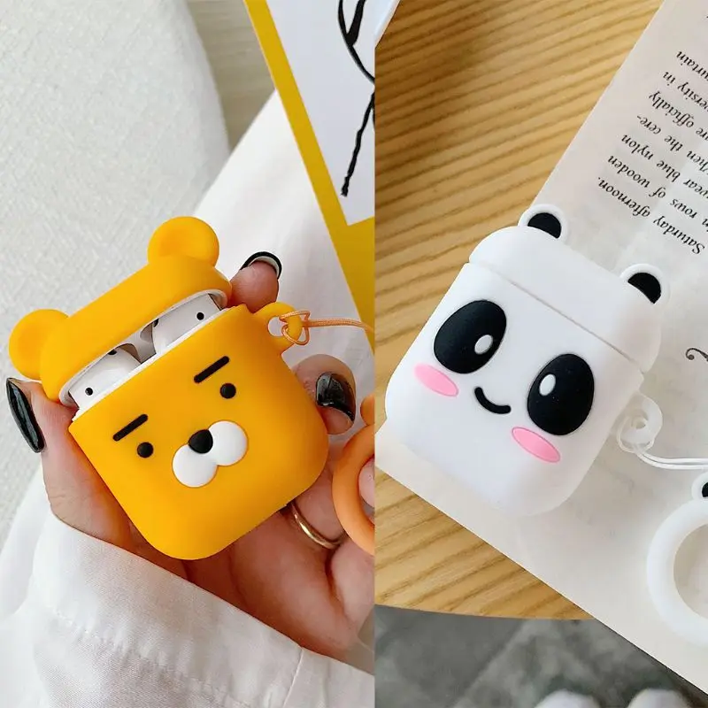 Cute Cartoon Soft Silicone Protective Cover Shockproof Case Skin Shell With Lanyard for Airpods 1/2 Charging Box Accessories
Cute Cartoon Soft Silicone Protective Cover Shockproof Case Skin Shell With Lanyard for Airpods 1/2 Charging Box Accessories