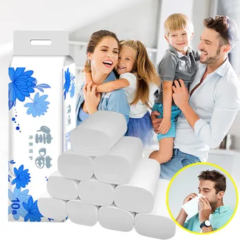 10 Rolls 4-Ply Hand Towels Toilet Paper Toilet Roll Tissue Napkin Soft Toilet Paper Soft Skin-Friendly White Paper Towels #25
10 Rolls 4-Ply Hand Towels Toilet Paper Toilet Roll Tissue Napkin Soft Toilet Paper Soft Skin-Friendly White Paper Towels #25