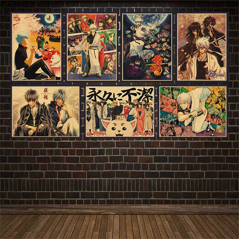 Japanese Classic Anime Gintama Retro Art Wall Stickers Kraft Paper Poster Decoration Painting Home Decoration Wall Stickers
Japanese Classic Anime Gintama Retro Art Wall Stickers Kraft Paper Poster Decoration Painting Home Decoration Wall Stickers