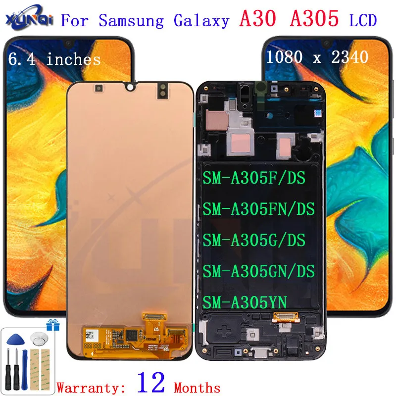 SUPER AMOLED / OLED / TFT LCD Screen For Samsung-Galaxy A30 A305/DS A305F A305FD LCD Display Touch Screen Digitizer Assembly
SUPER AMOLED / OLED / TFT LCD Screen For Samsung-Galaxy A30 A305/DS A305F A305FD LCD Display Touch Screen Digitizer Assembly