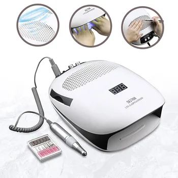 140W 3 In 1 UV LED Nail Lamp & Vacuum Cleaner Nail Dust Collector & Nail Drill Machine 40W Power Strong Powerful Collect Dust
140W 3 In 1 UV LED Nail Lamp & Vacuum Cleaner Nail Dust Collector & Nail Drill Machine 40W Power Strong Powerful Collect Dust