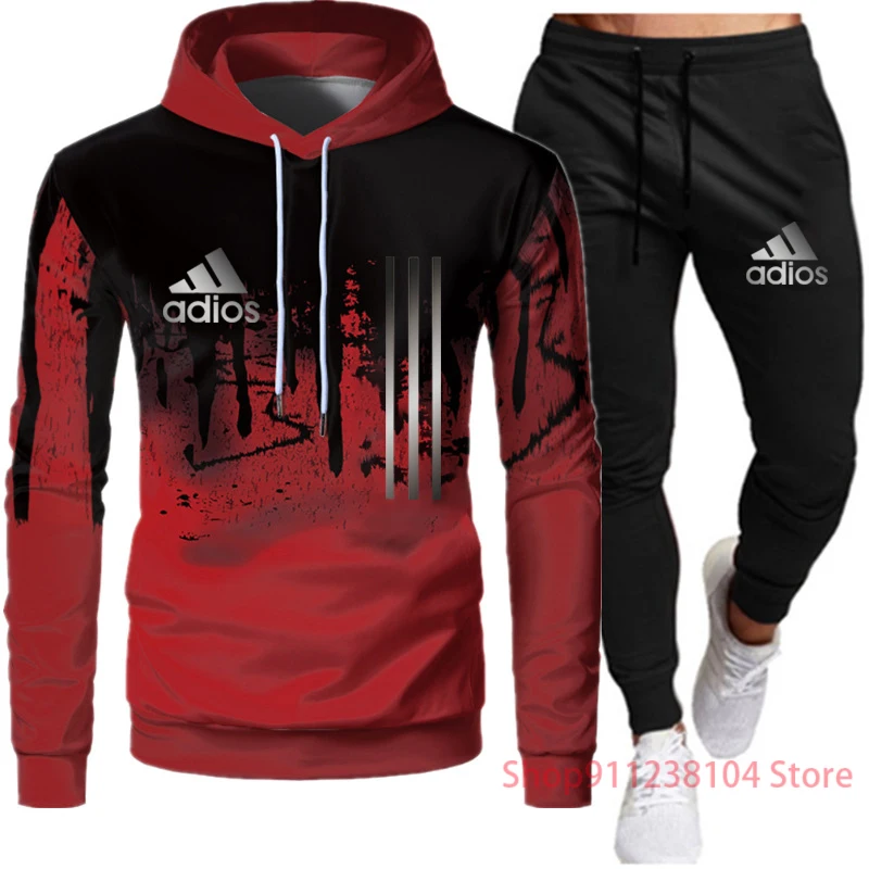 2 Pieces Sets Tracksuit Men Hooded Sweatshirt+Pants Pullover Hoodie Sportwear Suit Ropa Hombre Casual Men Clothes Size S-3XL 2 Pieces Sets Tracksuit Men Hooded Sweatshirt+Pants Pullover Hoodie Sportwear Suit Ropa Hombre Casual Men Clothes Size S-3XL
