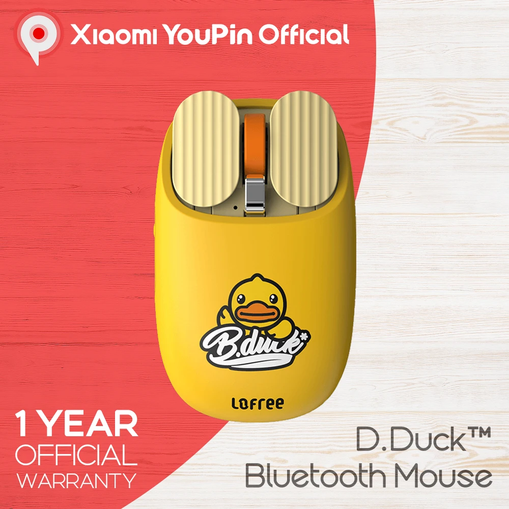 YouPin LOFREE B.Duck Bluetooth Wireless Mouse Dual Mode Connection Multi-system Compatible Gesture Control Mac Windows Portable
YouPin LOFREE B.Duck Bluetooth Wireless Mouse Dual Mode Connection Multi-system Compatible Gesture Control Mac Windows Portable