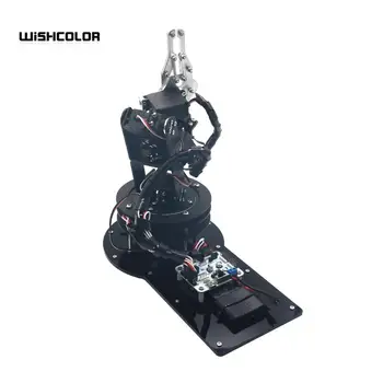 Metal Alloy 6 DOF Robot Arm Clamp Claw & Swivel Stand Mount Kit
Metal Alloy 6 DOF Robot Arm Clamp Claw & Swivel Stand Mount Kit