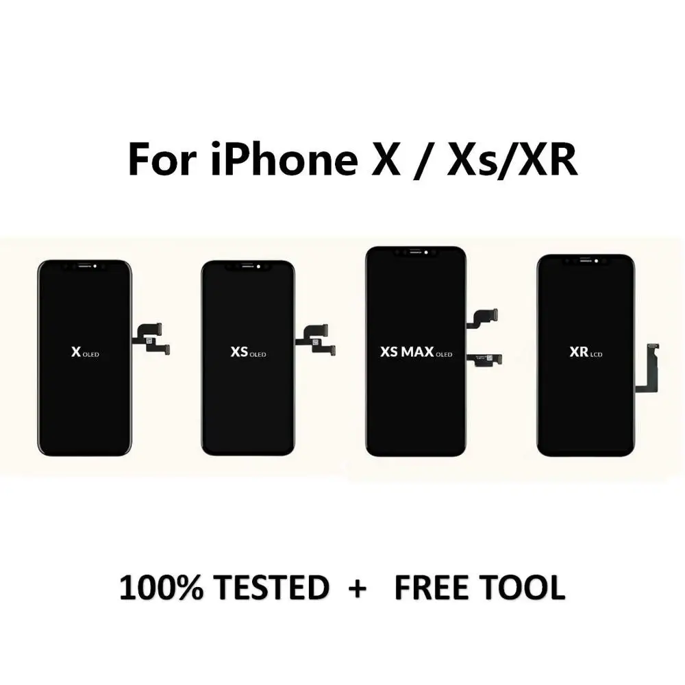 Grade A+ TFT OLED OEM For iPhone X XS XR XS Max LCD Display Touch Screen With Digitizer Replacement Assembly Parts
Grade A+ TFT OLED OEM For iPhone X XS XR XS Max LCD Display Touch Screen With Digitizer Replacement Assembly Parts