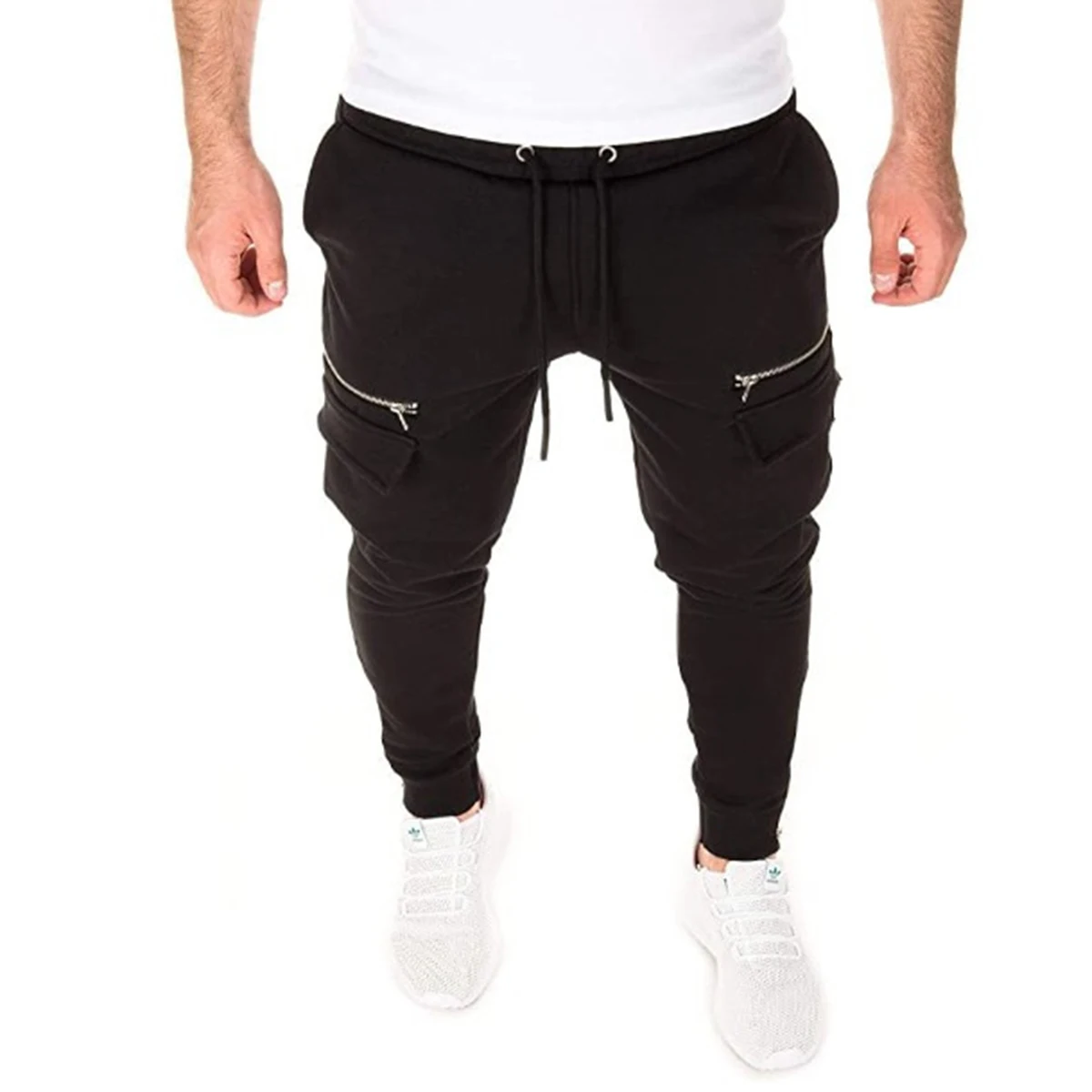 Men Autumn Outfit, Solid-Color Drawstring Tie Elastic-Waist Spots Pants with Zipper Slit Legs for Boys
Men Autumn Outfit, Solid-Color Drawstring Tie Elastic-Waist Spots Pants with Zipper Slit Legs for Boys