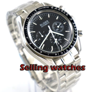 Bliger 40mm mans luxury mechanical watch no logo automatic black dial week date indicator multifunction stainless steel strap
Bliger 40mm mans luxury mechanical watch no logo automatic black dial week date indicator multifunction stainless steel strap